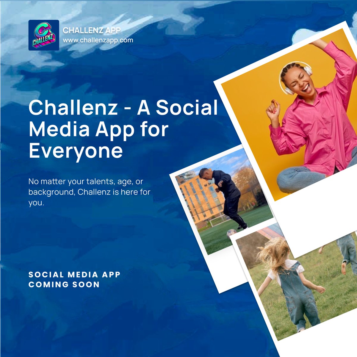 Challenz_Global's tweet image. 🌟 Challenz—an app for everyone! Unlock creativity, take on challenges, and earn rewards. Coming soon! 🚀✨
#Challenz #AppForEveryone #ChallengeYourself #CreateAndEarn #ComingSoon