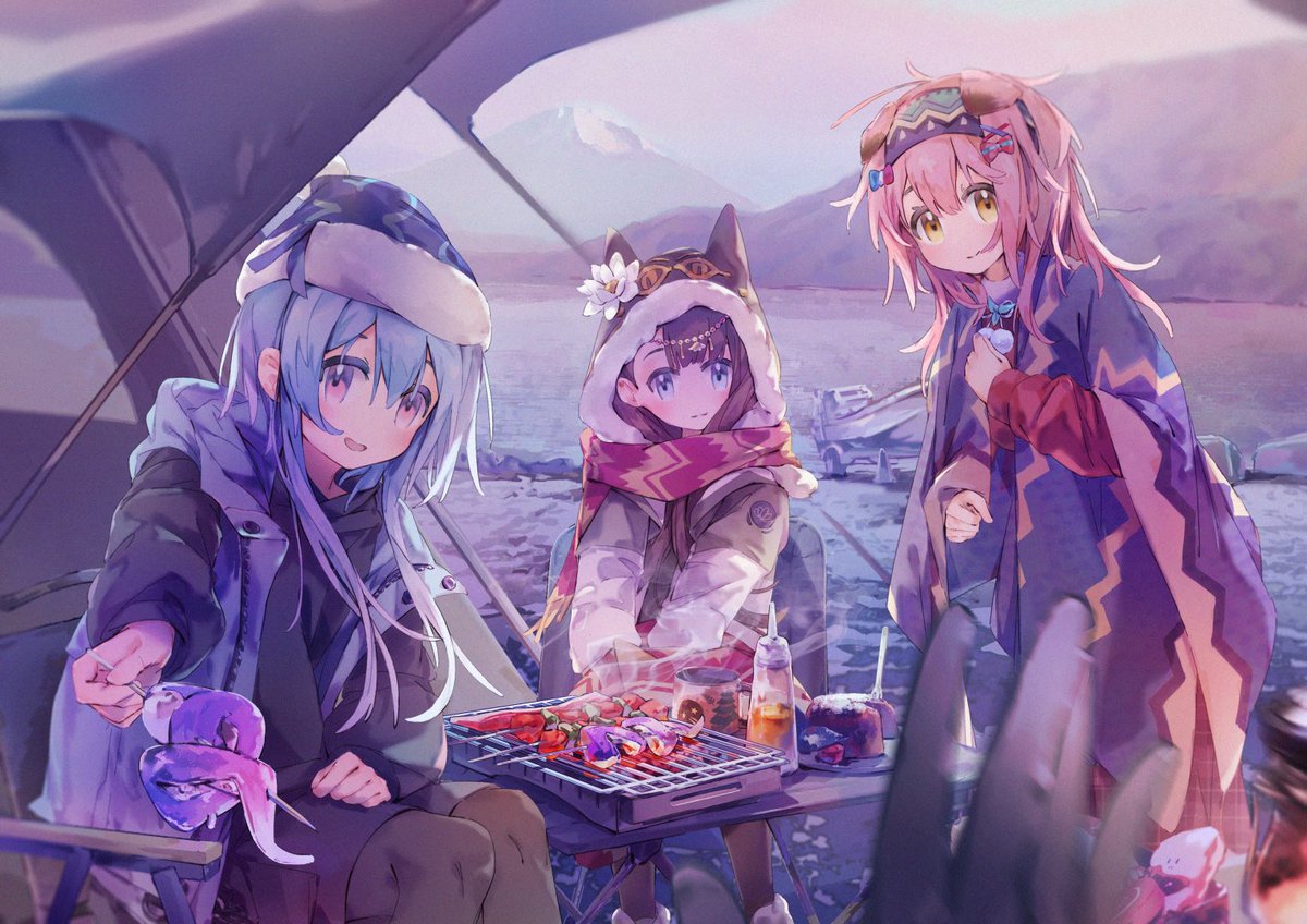 3mawei's tweet image. Yurucamp!

＃アークナイツ #Arknights #Pepe
#Goldenglow #Mizuki