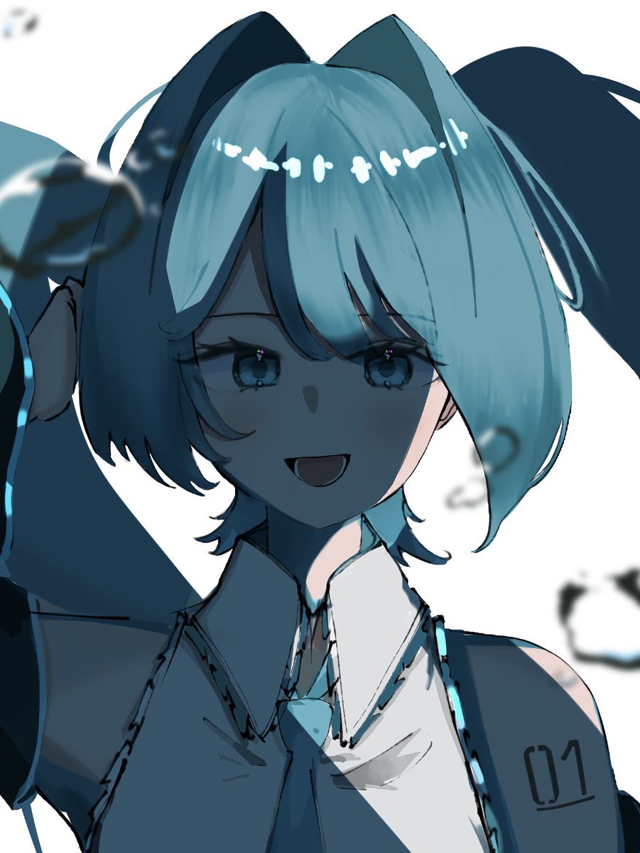 ラストにバストアップ差分です。
 #初音ミク 