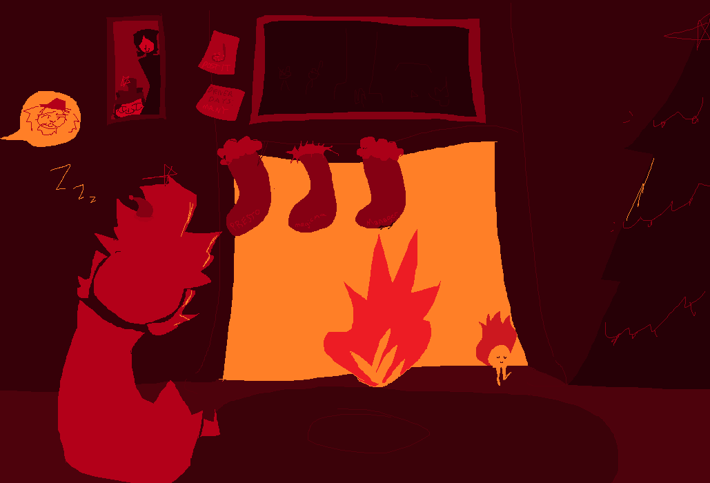 Day
twas the night AFTER Magicmas... (or Christmas, if you feel so inclined)
the festivities are over, and but a few stragglers remain. 
visions of event streams dance in their heads...
hm? what's that? there's a portrait in the center there, but it's hard to make out...