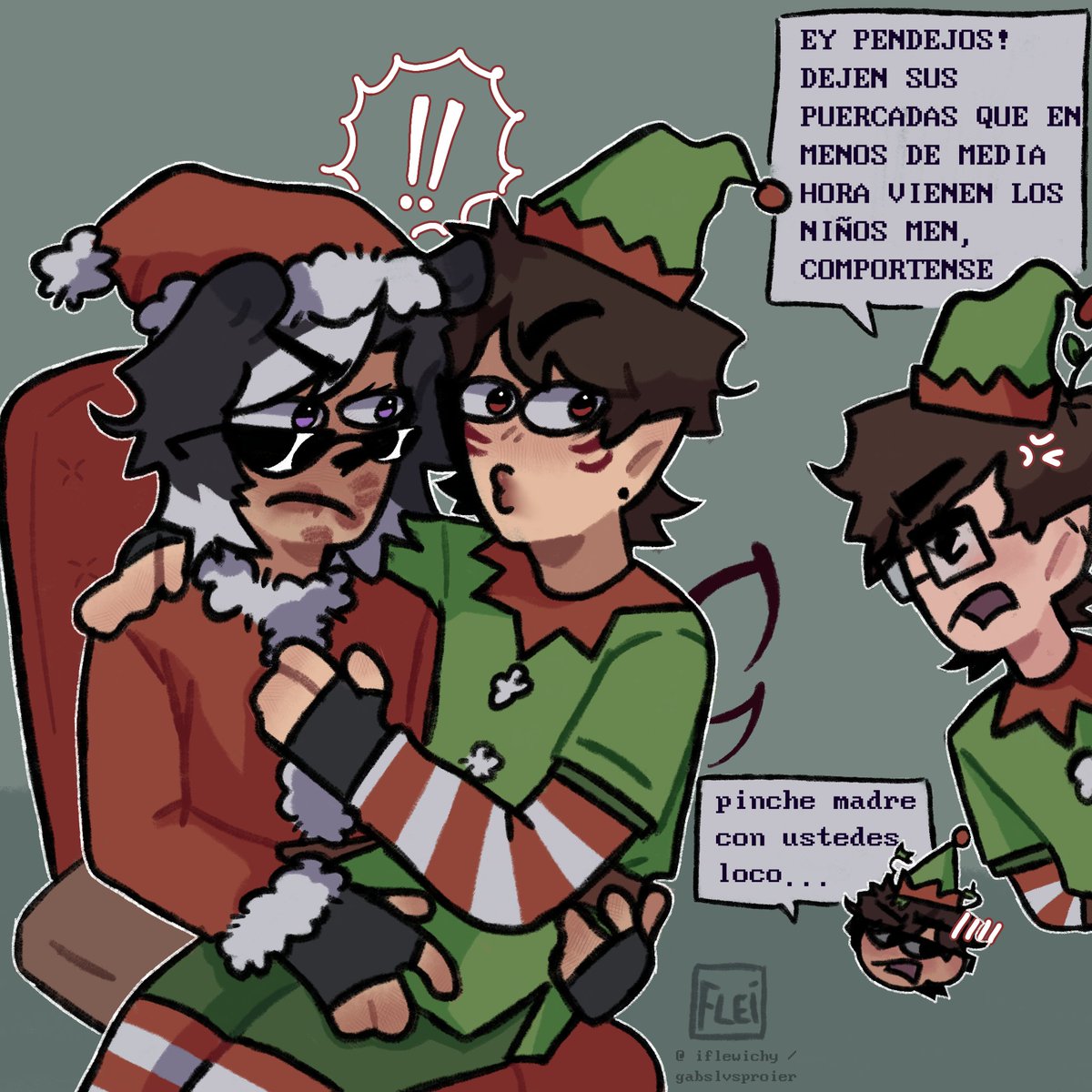 mami.... por qué santa se está besando a un duende? 😟
#spiderbear #osoaraña #arañaoso #christmas