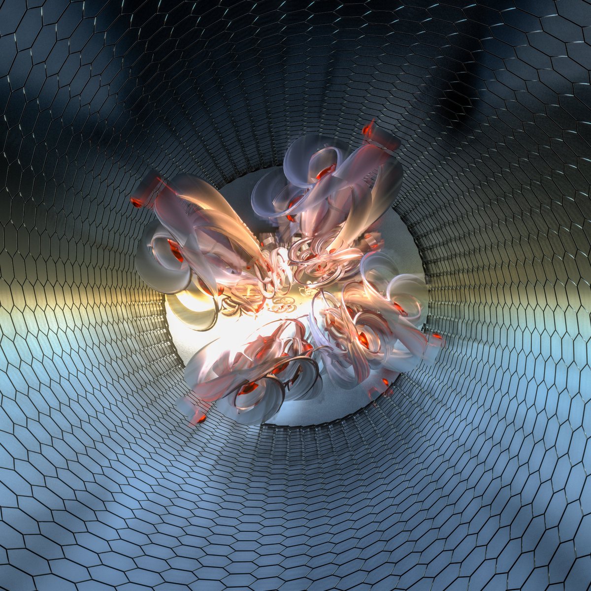 «Emanations»
Procedural art goes beyond the limits of creativity, if such a thing is possible. One of those limits is, undoubtedly, the imitation of manual art through the use of an algorithm. 
New List price: 0.333Ξ
superrare.com/artwork/eth/0x…