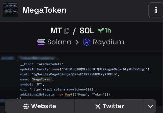 Dex updated.

Ticker made by <a href="/solanalabs/">Solana Labs</a> 🔥