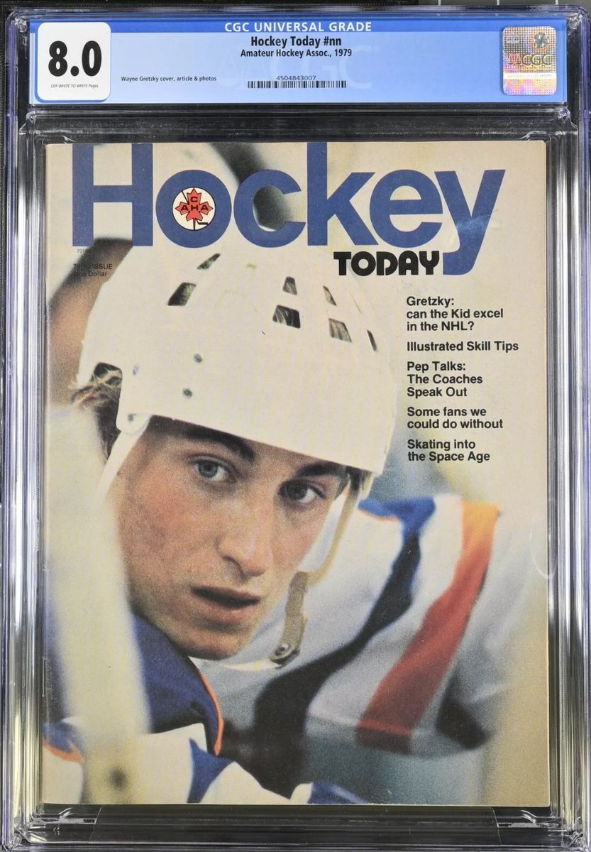 Are magazines a market?

Maybe. 

I’m not sure on Sports Illustrateds yet. 

More encouraged by first appearances on magazines that are more rare. 

This sold for $710 tonight on <a href="/eBay/">eBay</a>. 

Amazing headline: “Gretzky: Can the kid excel in the NHL?” 😂😂😂