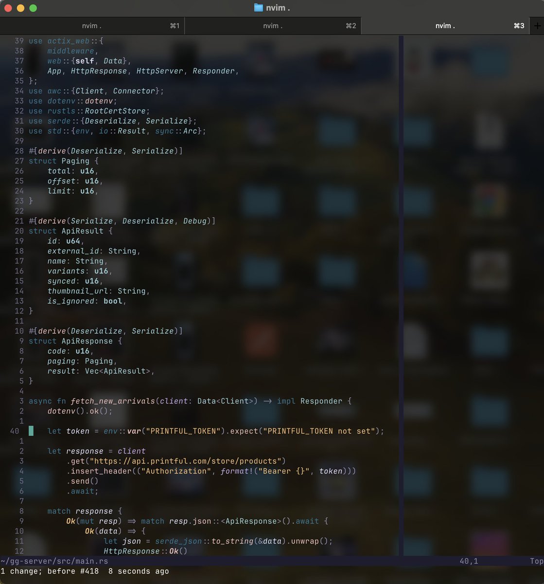 gannixdev's tweet image. rip tmux 🪦 hello ghostty 👻