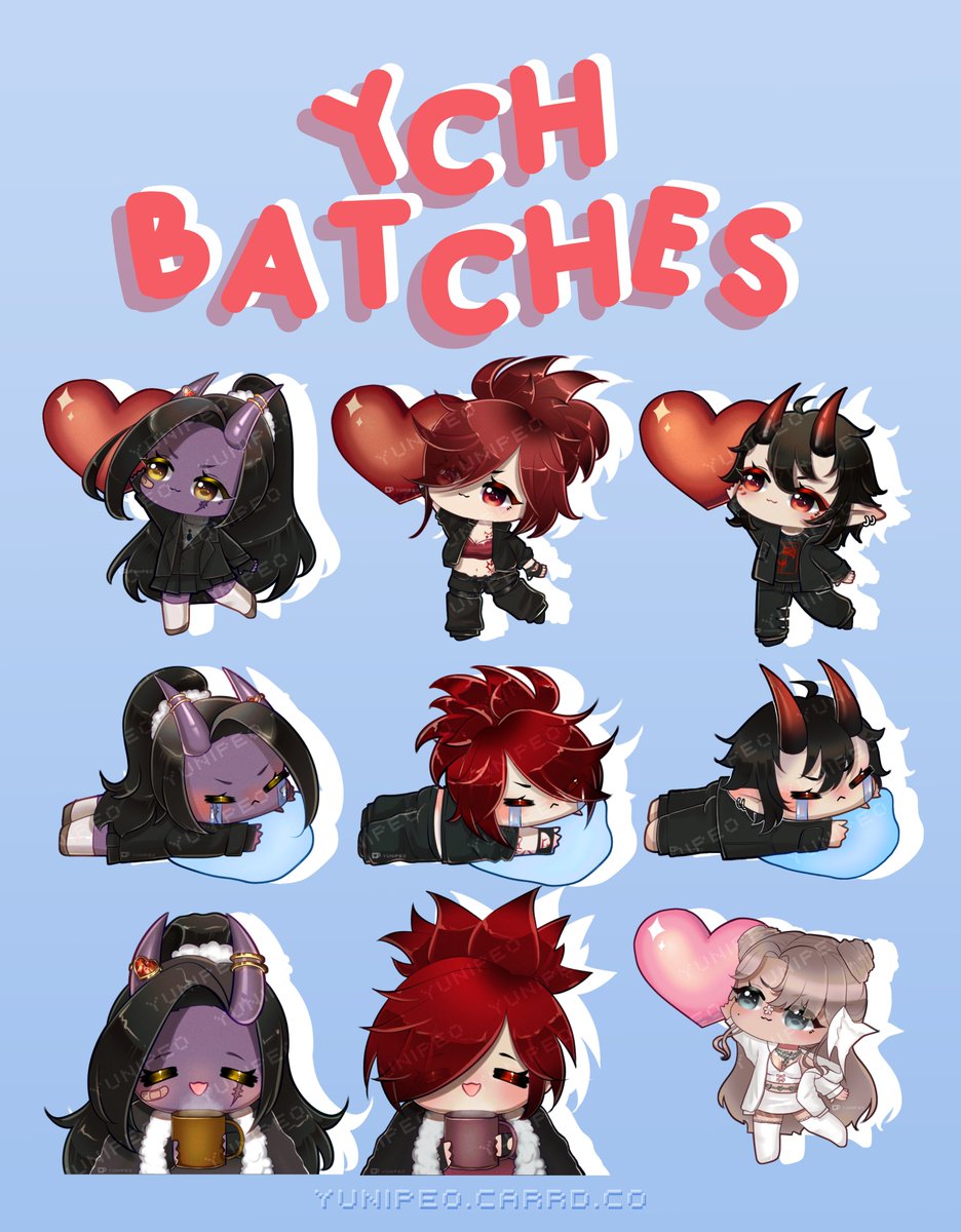 yunipeo's tweet photo. posting before i forget 😭sorry for being so dead sdkjgsdkjg its been a hectic year ;u;

YCH babs! from the giveaway i did a whileee agooo- i finished them way before but assumed i posted when i indeed did not 🙈 

to the winners: feel free to DM to get your .png file if i didnt! https://t.co/Gp31arjYDM