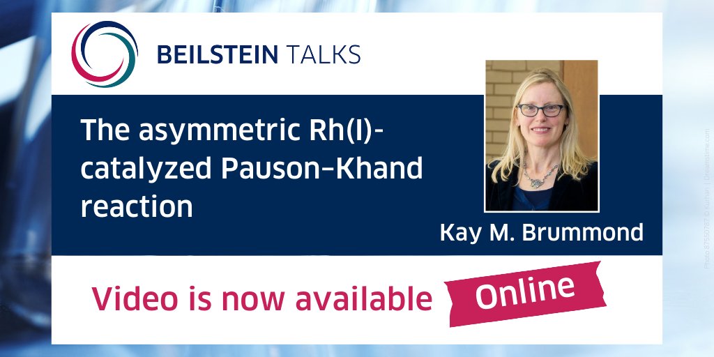 BeilsteinInst's tweet photo. The video 🎥 of the #BeilsteinTalk "The asymmetric RH(I)-catalyzed Pauson–Khand reaction" with @KayBrummond @Pitt_Chemistry @PittTweet is NOW available 🔓 in the video portal @TIB_AVPortal of the @TIBHannover:

🔗 https://t.co/vqjx3QFa8s

#OrganometallicCatalysis #BeilsteinTalks https://t.co/gOnolsf8gH