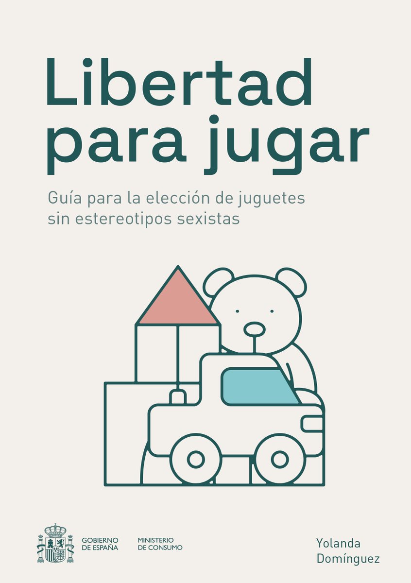 🧸 Esto pasa con los juguetes.

🪁 Los juguetes no tienen género.

ℹ️ Descárgate la guía para la elección de juguetes sin estereotipos sexistas: dsca.gob.es/sites/default/…