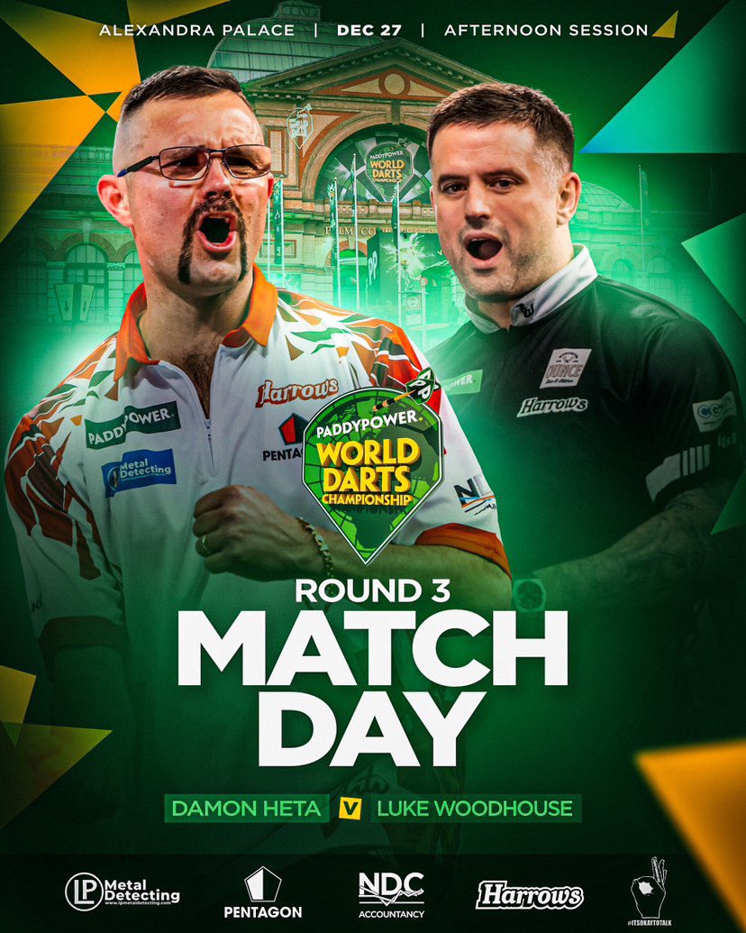 Damon Heta (@damonheta180) on Twitter photo Match day, round 3 🎯
<a href="/HarrowsDarts/">Harrows Darts</a>
<a href="/PentagonFreight/">Pentagon Freight</a>
<a href="/lpdetecting/">LP Metal Detecting</a>
<a href="/NDConsultancy/">NDC</a>
<a href="/andysmanclubuk/">#ANDYSMANCLUB</a> Match day, round 3 🎯
<a href="/HarrowsDarts/">Harrows Darts</a>
<a href="/PentagonFreight/">Pentagon Freight</a>
<a href="/lpdetecting/">LP Metal Detecting</a>
<a href="/NDConsultancy/">NDC</a>
<a href="/andysmanclubuk/">#ANDYSMANCLUB</a>