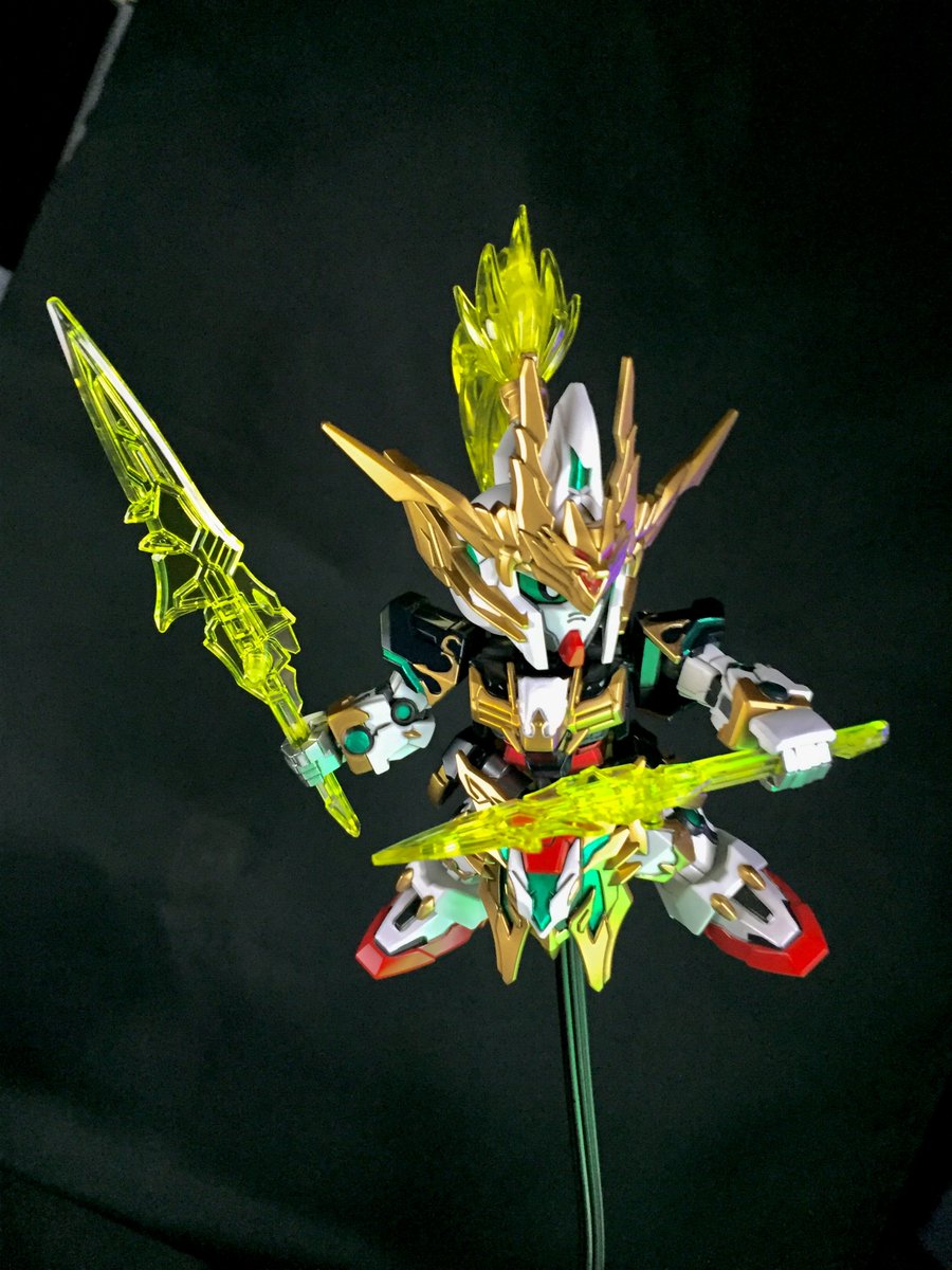 趙雲ダブルオーガンダムコマンドパッケージ
その1
12/18～27完成
塗り分け　本体以外は直線的な塗り分け多い。

#ガンプラ #SDガンダムワールドヒーローズ #SDガンダム　#三国創傑伝