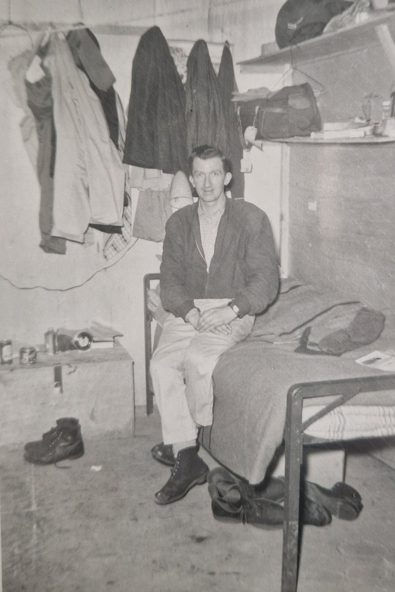 My Dad, in his mid 20's, in his bunk in the #Arctic in the  early 1960s

Ar dheis Dé go raibh a anam

William Tony McGuinness 06-01-1935 to 26-12-2024 #RIP