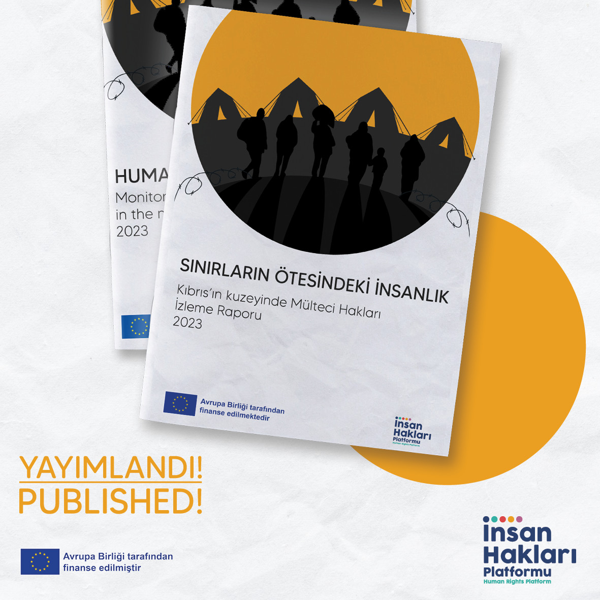 🔸Kıbrıs'ın kuzeyinde Mülteci Hakları İzleme Raporu - 2023 yayımlandı!
 -- 
🔸Monitoring Reports on Refugee Rights in the northern part of Cyprus - 2023 have been published!

Raporlar/Reports: bit.ly/41QtI0O