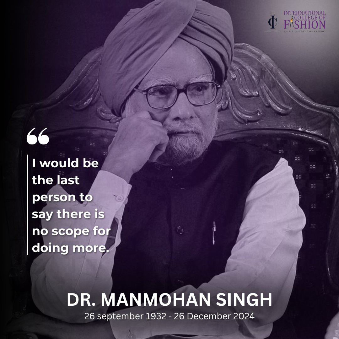 ICFINDIA's tweet photo. 🕊️ In Loving Memory of Dr. Manmohan Singh 🕊️

A visionary leader, a beacon of wisdom, and a true statesman who shaped India’s future with humility and grace.

Your legacy will forever inspire generations to come. Rest in peace. 🙏

#rip #manmohansingh #economicreforms https://t.co/xLIPIEkBNj