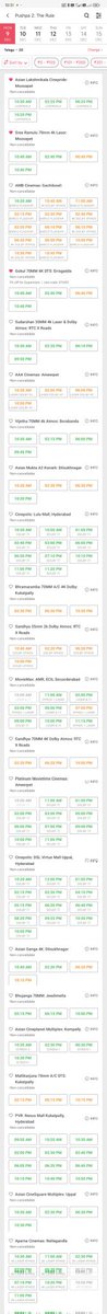 saiprasadpb's tweet photo. Hyderabad Day 5 (1st Monday)

#Pushpa2 - 95+ Fast fillings 
#Kalki2898AD - 340+ Fast fillings

As per t2b :

Pushpa Day 5 share - 4.73C
Kalki Day 5 share - 6C (Finally 1st time lead esadu) https://t.co/JnbjWYGiWC