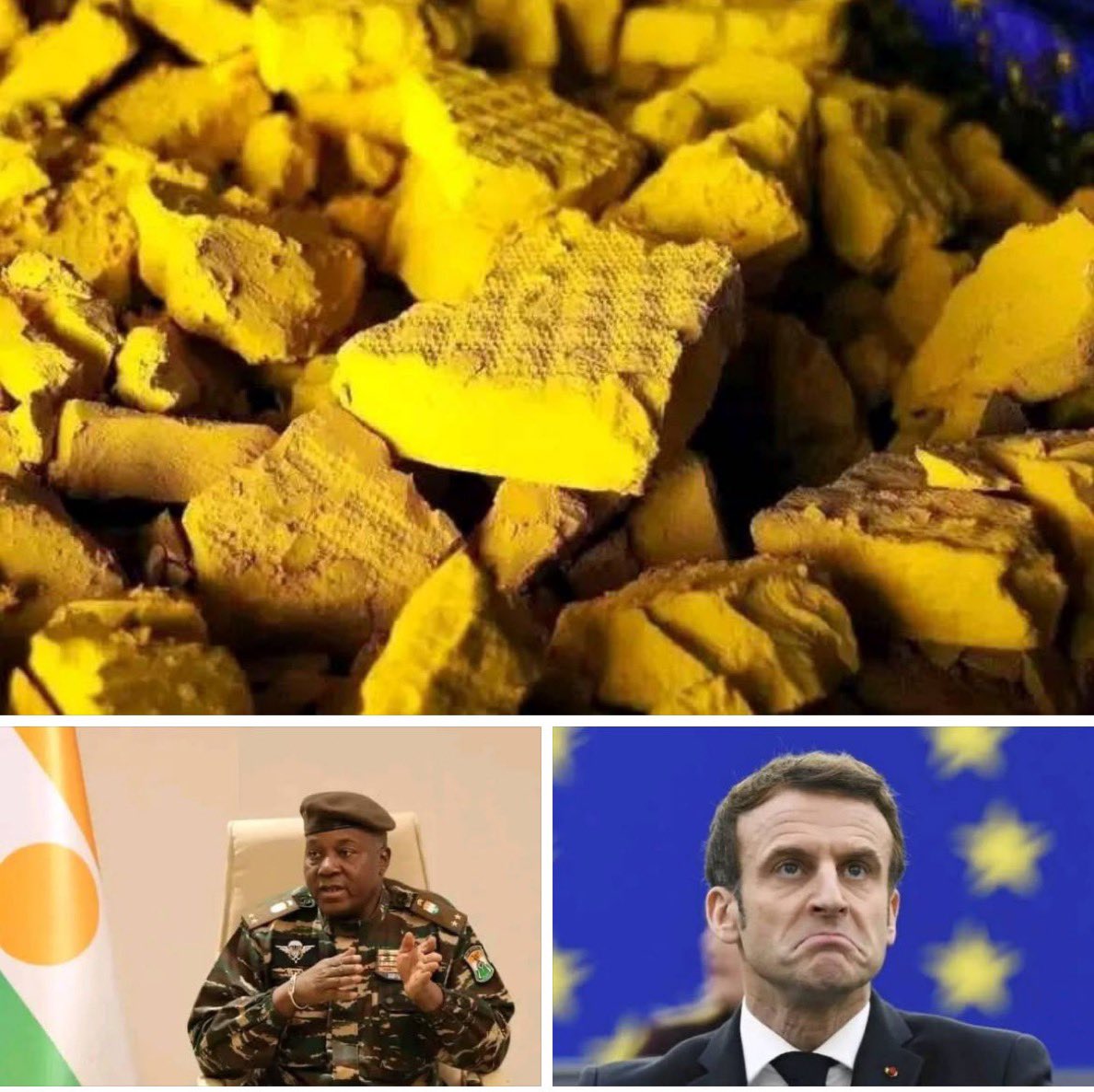 France 🇫🇷 paid $0.8 per kilogram of uranium to Niger 🇳🇪 , while it paid $200 to Canada. Our leaders saw this, but remained speechless. For more than 100 years, France plundered Niger 🇳🇪 as well as many other African countries.

Today, thanks to the leaders of the AES 🇲🇱🇧🇫🇳🇪 , we