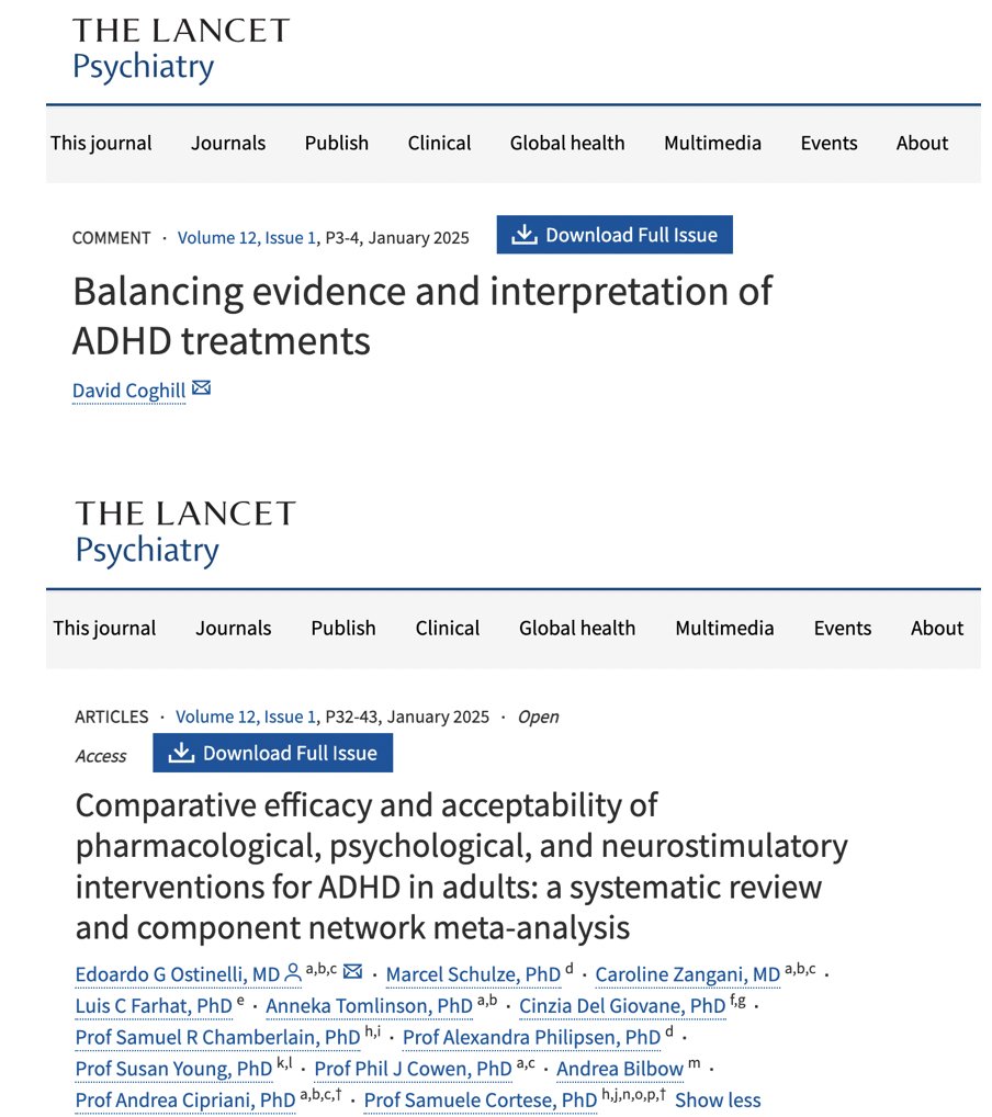 Samuele Cortese (@cortesesamuele) on Twitter photo Very thoughtful Editorial by Prof. Dave Coghill <a href="/dave_coghill/">Dave Coghill</a>
thelancet.com/journals/lanps…
very helpful to better understand and intepret our component network meta-analysis of treatments for adults with @ADHD.
thelancet.com/journals/lanps… Very thoughtful Editorial by Prof. Dave Coghill <a href="/dave_coghill/">Dave Coghill</a>
thelancet.com/journals/lanps…
very helpful to better understand and intepret our component network meta-analysis of treatments for adults with @ADHD.
thelancet.com/journals/lanps…