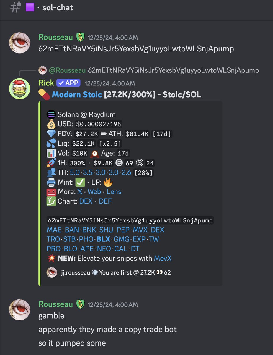 Just another trench win yesterday.

Gamble -&gt; Conviction -&gt; Profit

degen play by <a href="/rousseau_iam/">Rousseau</a> 

Smonch is cooking til' 2025 and beyond. 🟡