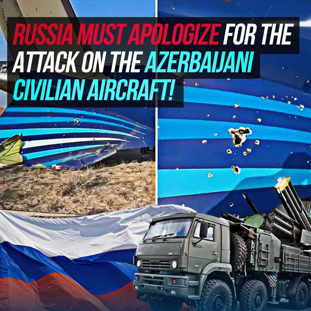 mikayilov_dg's tweet photo. Russia must apologize for the attack on the Azerbaijani civilian aircraft!
#Rusiyaüzristə
#Rusiyauzriste
#RussiaMustApologizeToAzerbaijan https://t.co/OHXxjmGjCx