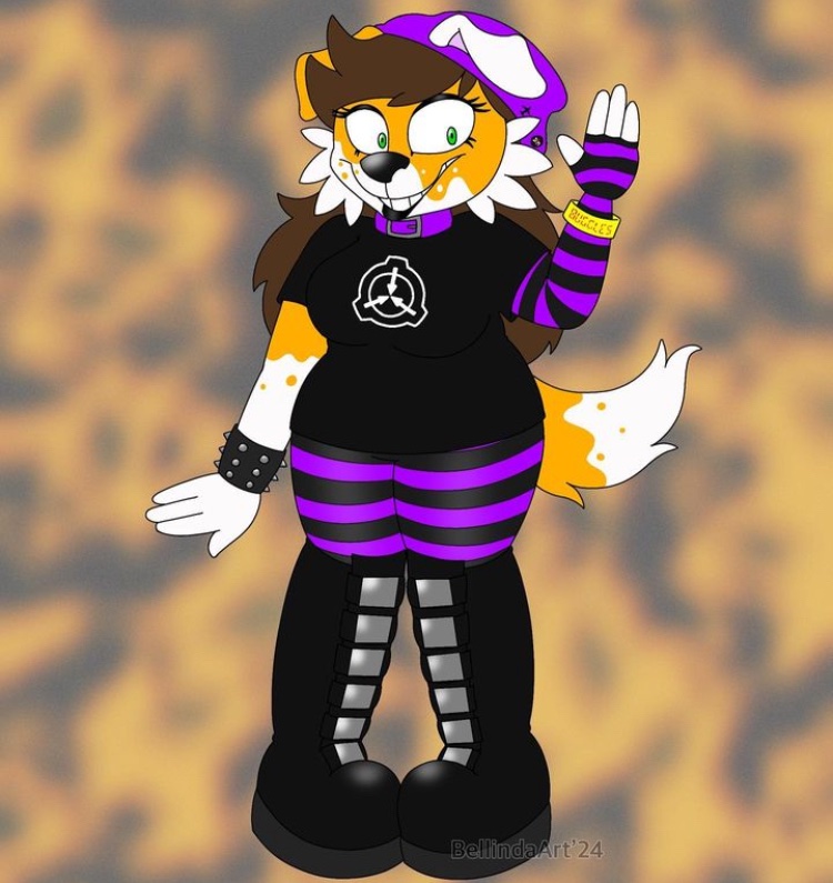 Decided to finish the original concept drawing of Belle. Originally I wanted create her as a border collie with the Orange Creamsicle theme but I went with another animal. I decided to revamp her look a little bit. Might stick with this art style again. ( November 2024 )