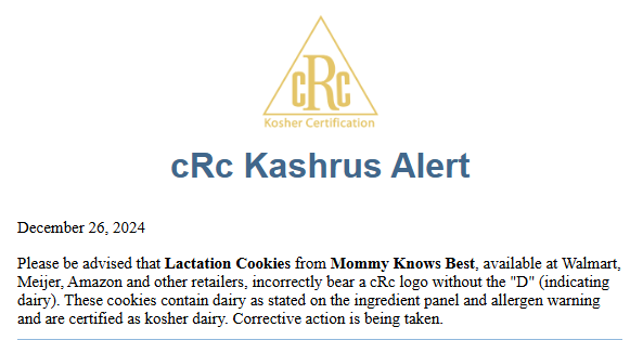cRcKosher's tweet photo. #kosher #kosheralert https://t.co/eRkXfSCxuB