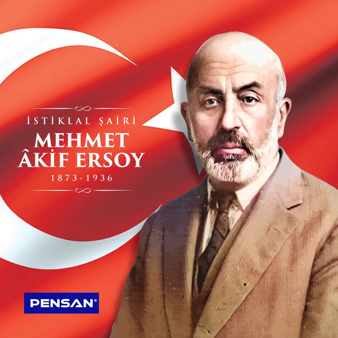 İstiklal Marşı’mızın yazarı, millî şairimiz Mehmet Akif Ersoy’u vefatının 88. yıl dönümünde saygı ve rahmetle anıyoruz.

#mehmetakifersoy #istiklalmarşı #istiklal #pensan