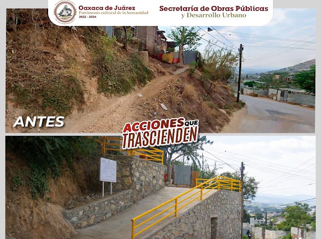Antes y después

#Oaxaca 

<a href="/SriaObrasPublic/">Secretaría de Obras Públicas y Desarrollo Urbano</a>