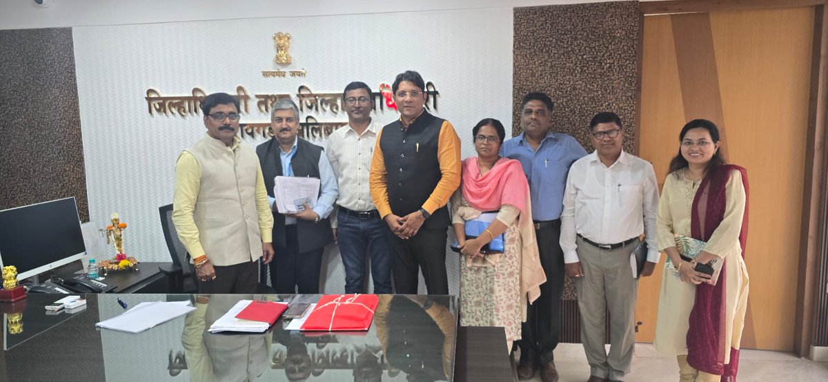 #TBHaregaDeshJeetega #tbmuktbharatat   100 days intensified campaign for TB elimination, a team from the Central TB Division (CTD) is visiting Raigad, during the visit, the team engaged with esteemed dignitaries, Hon. MP Sunil Tatkare Including the District Collector, Raigad