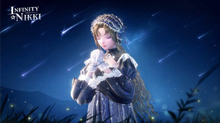 InfinityNikkiEN's tweet photo. 🎬 Whimsical Reverie丨[Starfall Radiance] Preview
Traveling light-years, shooting stars descended from the vast night, pouring starlight onto the earth.

※4-Star Outfit [Starfall Radiance] Bonus Effect: When wearing and using the pose [Praying Hands], a shooting star will streak across the sky.
*Makeup styles in the images are for reference only. Actual outfit effects are as seen in-game.

————————————————————————
The 4-star outfit [Starfall Radiance] can be obtained through the limited-time resonance event [Celestial Wishes], available from the server opening on December 29th, 2024 to January 23rd, 2025, 12:49:59 (UTC-7).

——
The Coziest Open-World Game
Infinity Nikki Available Now!
➤ Download Now: https://t.co/30AcRL0uSm
➤ Join us on Discord: https://t.co/QvZPw1gJOV
#infinitynikki