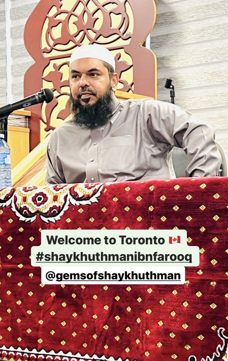 gemshaykhuthman's tweet image. Shaykh Uthman in Town‼️🇨🇦 #toronto #canada Spending Thursday Evening with @ darulhijra.ca #aimconference