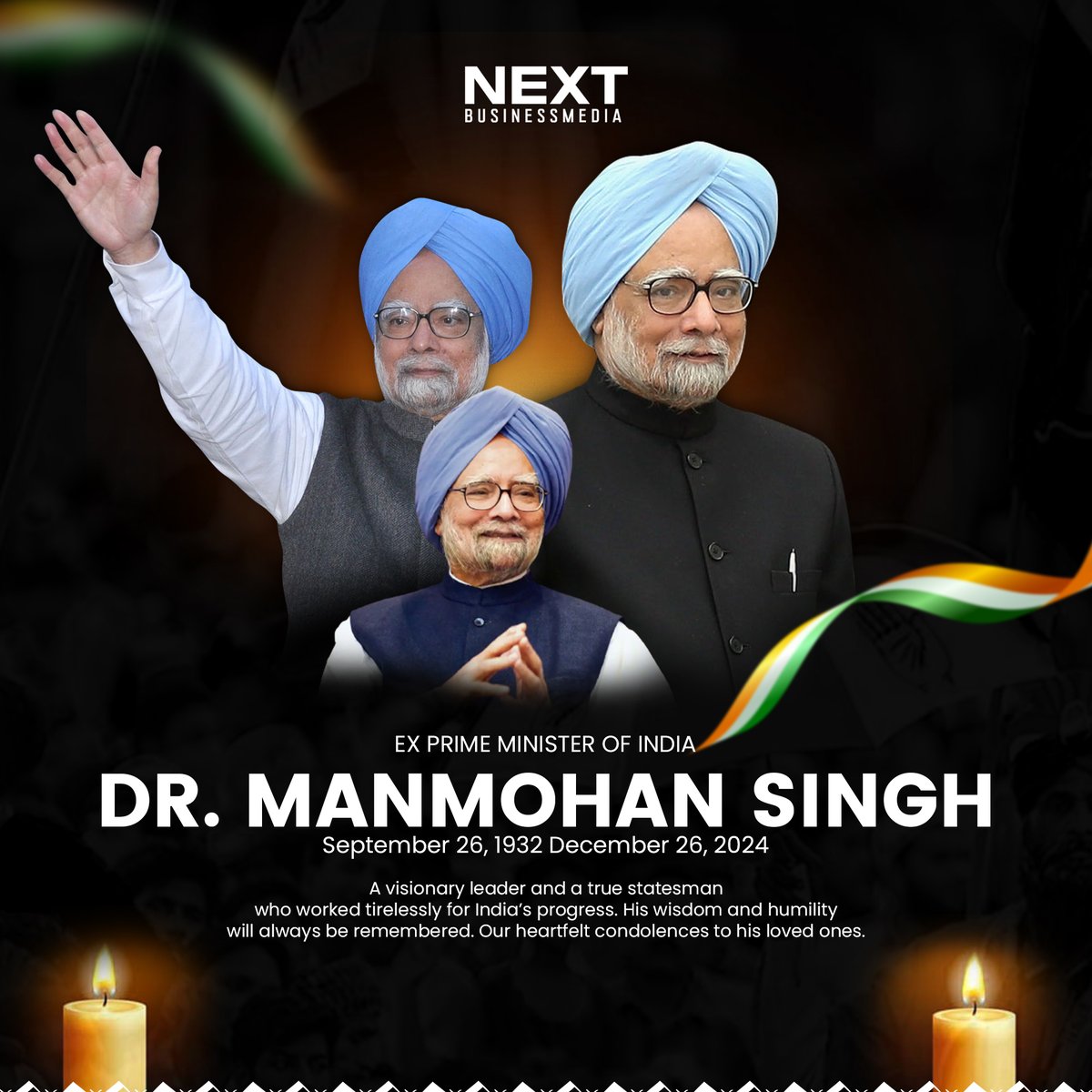🕊️Remembering Dr. Manmohan Singh—A Visionary Leader and Architect of Modern India. His legacy lives on. 🙏🕊️

#ManmohanSingh #RIPManmohanSingh #FormerPrimeMinister #IndiaMourns #LeaderAndVisionary #EconomicReformer #LegacyOfLeadership #TributeToManmohanSingh