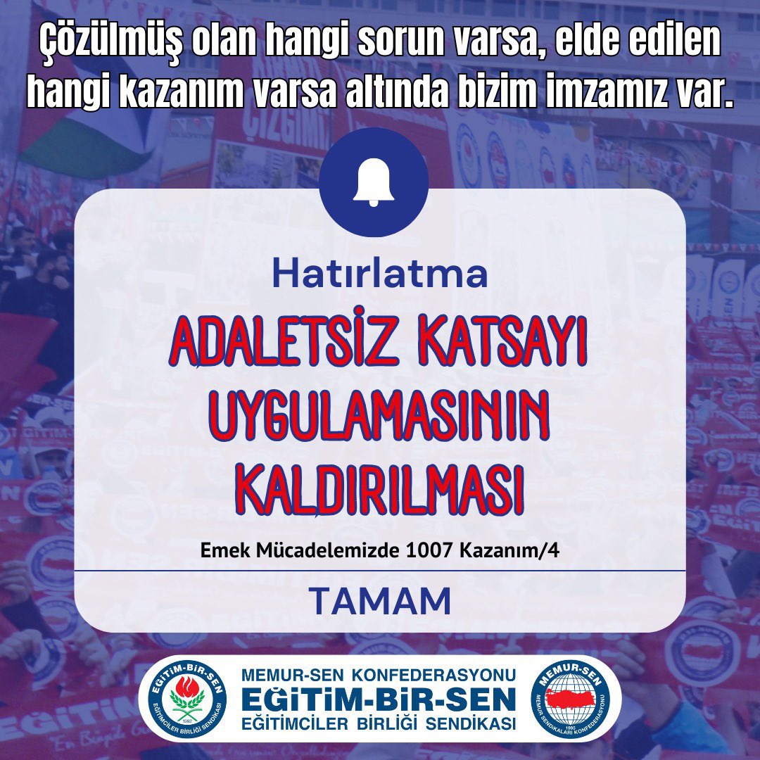 Zor günlerdi, 

28 Şubat süreci hepimizin üzerinden silindir gibi geçtiği günlerden kalma, saçma ve adaletsiz katsayı uygulaması ile yüzbinlece liseli gencimiz hukuksuzluğa maruz bırakılıp mağdur edilmişti.

Yoğun mücadele ve sonunda mağduriyetin sonlandırması,

Hatırlamakta