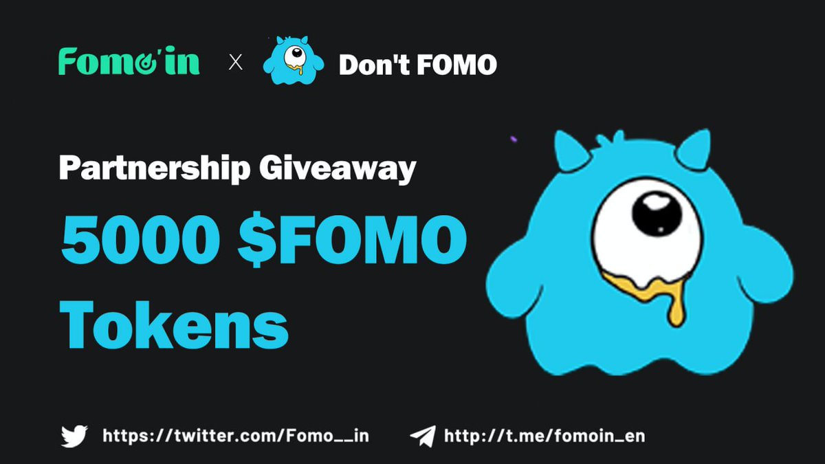 Fomoin (@fomo__in) on Twitter photo 🥳 #Fomoin new #Partnership with <a href="/TheRealDontFOMO/">Don't FOMO</a>
🎁 Prize Pool: $500 Worth in $FOMO / 50 Winners
To Enter ⤵️
✅ RT & Tag 3 Friends
✅ Follow <a href="/Fomo__in/">Fomoin</a> & <a href="/TheRealDontFOMO/">Don't FOMO</a>
✅ Finish: forms.gle/prhVAEFAhnbdGs…
🌈 Good luck!
#Giveaway #Airdrop #Crypto #Bitcoin #ETH #BNB 🥳 #Fomoin new #Partnership with <a href="/TheRealDontFOMO/">Don't FOMO</a>
🎁 Prize Pool: $500 Worth in $FOMO / 50 Winners
To Enter ⤵️
✅ RT & Tag 3 Friends
✅ Follow <a href="/Fomo__in/">Fomoin</a> & <a href="/TheRealDontFOMO/">Don't FOMO</a>
✅ Finish: forms.gle/prhVAEFAhnbdGs…
🌈 Good luck!
#Giveaway #Airdrop #Crypto #Bitcoin #ETH #BNB