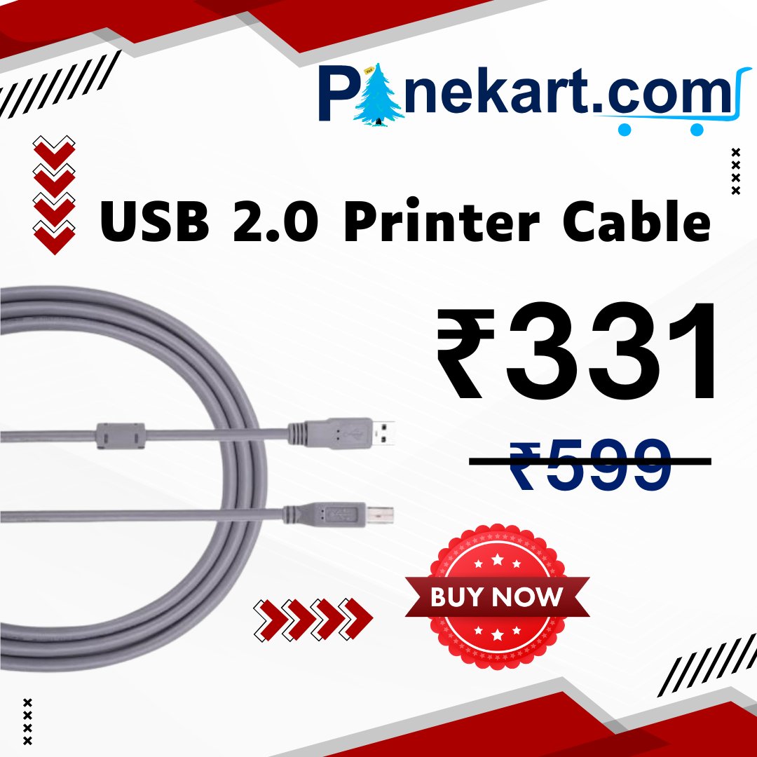 PineKart's tweet image. USB 2.0 Printer Cable, A Male to B Male High speed Cord 5 Meter
Click to buy now - shorturl.at/TyB8w
#USBPrinterCable #PrinterCable #USB2Cable #AMaleToBMale #HighSpeedCable #PrinterConnection #USB2Connector #LongPrinterCable #5MeterCable #ReliableConnection #USBToPrinter