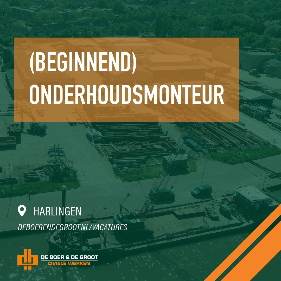 #VACATURE VRIJDAG || Nieuw jaar, nieuwe baan?! Wij zijn nog op zoek naar enkele leuke collega's, waaronder een onderhoudsmonteur ter versterking van onze materieelafdeling (starter of ervaren)! 

🟢Meer info: deboerendegroot.nl/vacatures/regi…

#onderhoudsmonteur #opdegrensvanlandenwater