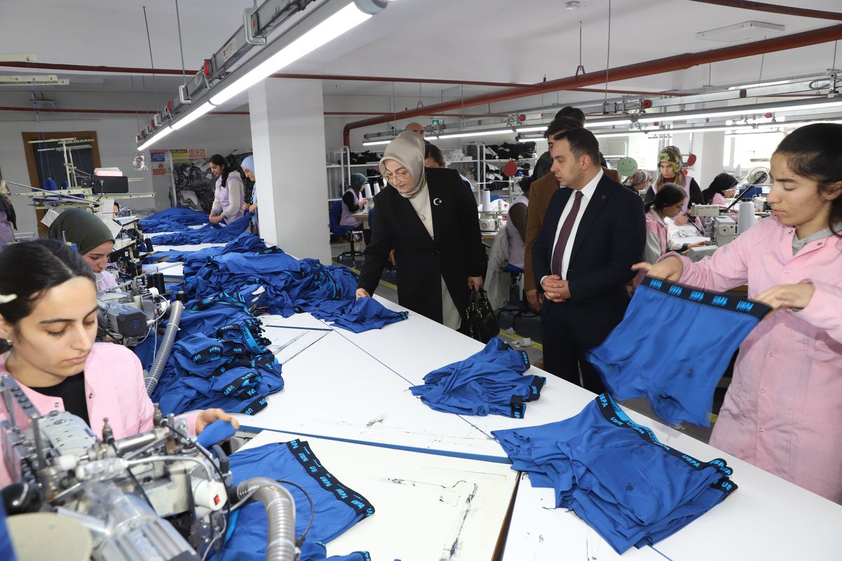 Muradiye Kaymakamı Sayın Melih AYDOĞAN, İl Müdürümüz Sayın Selma BİÇEK, Şube Müdürlerimiz Hanife BEYAZ ve Aydın BAŞTİN tarafından Muradiye ilçesinde İstihdama katkı sunan Ahtamara Tekstil San ve Tic A.Ş İşyeri ziyaret edildi.