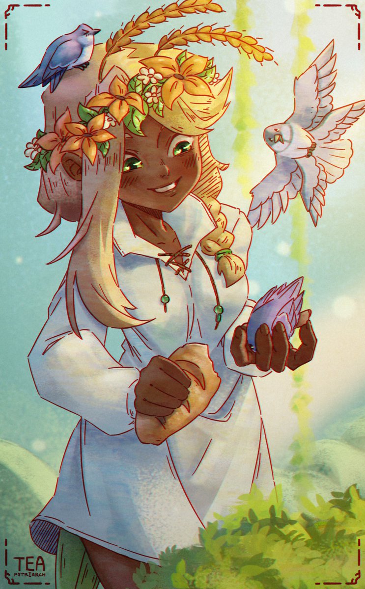 Tea_Patriarch's tweet photo. 「 ✦ Viss feeds the birds uwu ✦ 」
It's Viss, and birds with her uwu. 
Commissions are still open.

✧──────── ⋅🍵⋅ ────────✧

#art #OC
#Viss
#commissionopen https://t.co/FXSiWQMpfK