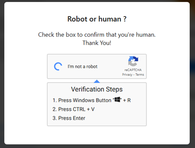 cbh_security's tweet photo. Interesting phishing campaign delivering XWorm RAT. 

Infection chain:
Phishing email --> User redirected to fake https://t.co/tlvImjSPlZ site --> Tricked to go through CAPTCHA with opening Win +R and pasting their clipboard --> Leads to mshta.exe downloading XWorm RAT
#xworm https://t.co/v5sj7mTxKx