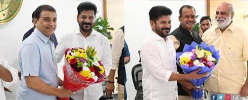 marpuvastundi's tweet photo. CM @revanth_anumula assured support for the Telugu film industry but #emphasized no compromise on law and #order. At a meeting in Banjara Hills, he reaffirmed the ban on #benefit shows and ticket price hikes due to #security risks. https://t.co/mYJ4XXtCx5