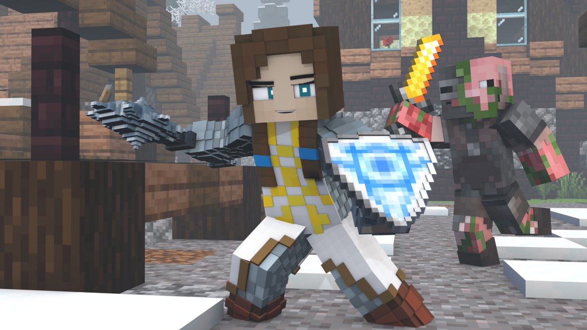 Arowalker_98's tweet image. I figured I&apos;d start sharing some of my work here. Maybe it will help &quot;detoxify&quot; this unholy platform. Here&apos;s Hilda about to face off against a pigman #Rainimator