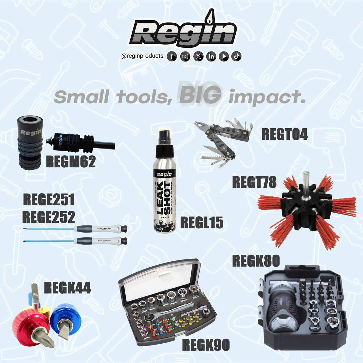 ReginProducts's tweet image. A few of our smaller tools and consumables that you never knew you needed. 

#vanstocks #toolsofthetrade #sparkies #plumbers #trades #vanstock