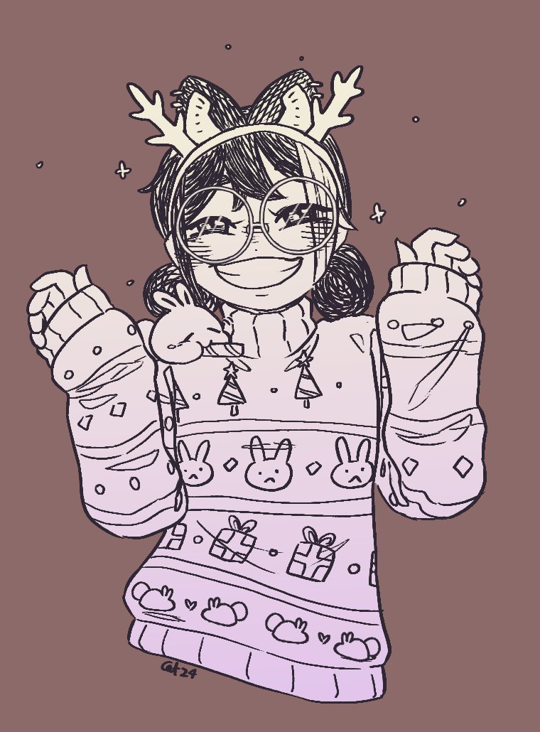 More Xmas Gift art: <a href="/Papa_Oddly/">Papa Oddly, Your Father in Hell</a> @Chadopzz <a href="/Loopy_Lucky/">Lucas Luck</a> <a href="/posa_bun/">posa 🥷🐇</a> 
#StygiArt