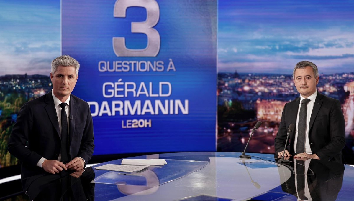 #Audiences <a href="/TF1/">TF1</a>

Leadership pour le rendez-vous politique de <a href="/TF1/">TF1</a>

📌L’invité du 20H : Gérald Darmanin

Interview menée par Jean-Baptiste Boursier

📌 5,4M de Tvsp
✅ 28.9% de PdA 4+