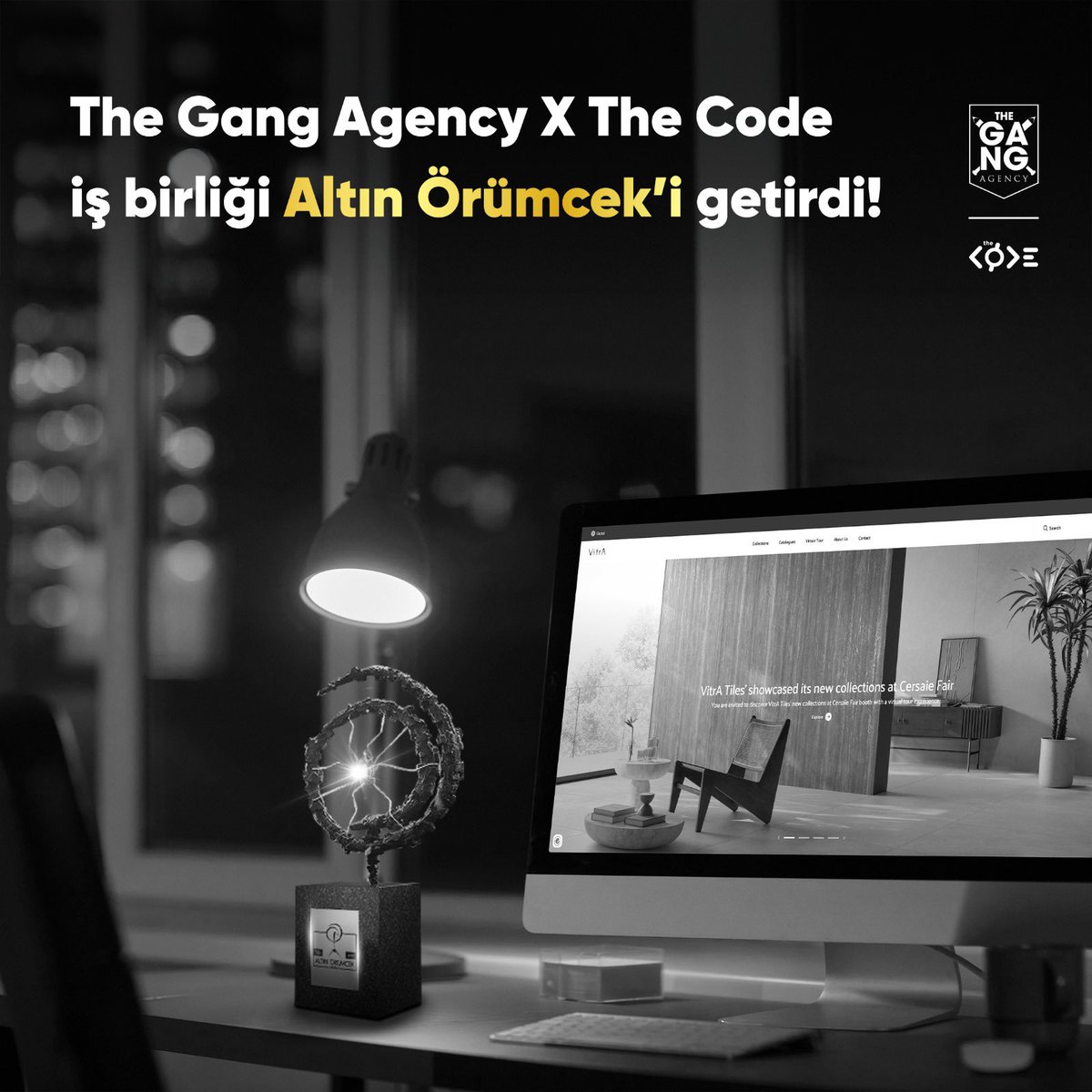 The Code ortaklığıyla çıkardığımız Vitra Tiles web sitesi çalışmamız ile Altın Örümcek'te 2. olduk. Tüm çete ortaklarının eline sağlık!