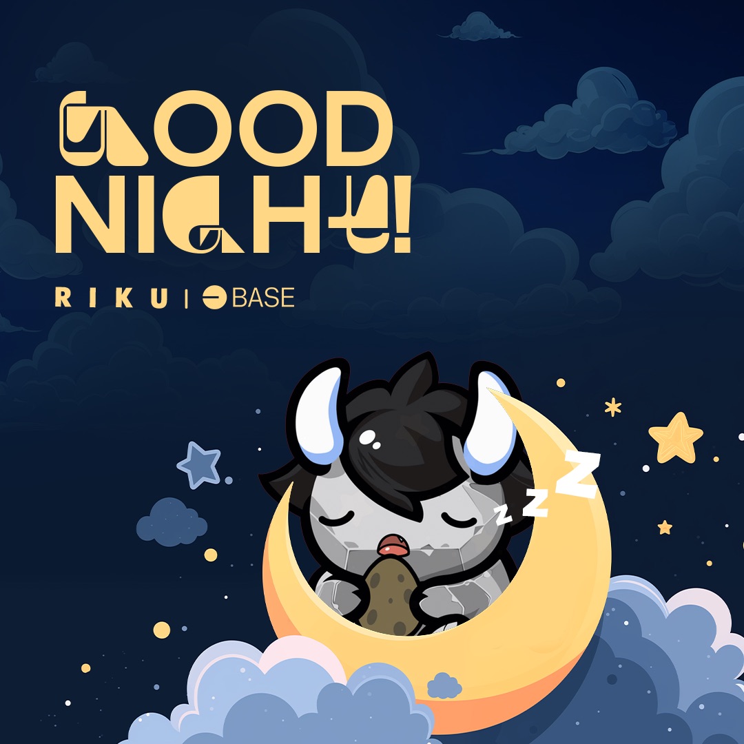 Good night from the cutest dragon on #Base 

$Riku <a href="/RikuBased/">RIKU🐉😊</a>