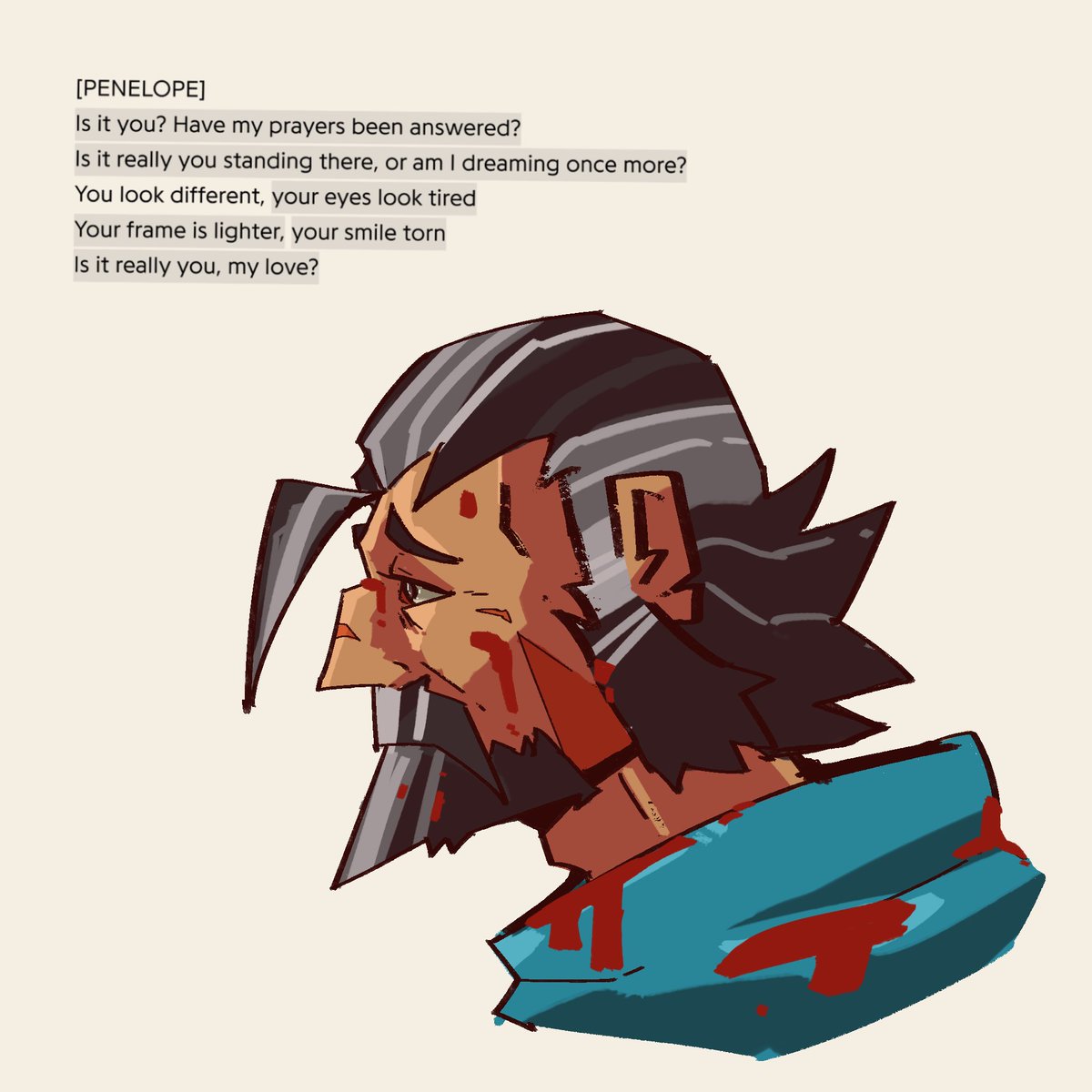 3stPlaceM's tweet photo. Made a doodle of what he wouldve looked like during the saga

#epicthemusical #epictheithacasaga #epicthemusicalfanart https://t.co/L69eA92EYu