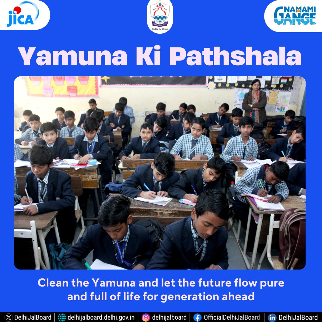 DelhiJalBoard's tweet image. !!Yamuna Ki Pathshala: Inspiring a clean future!!
Clean the Yamuna and let the future flow pure and full of life for generation ahead.
.
.
.
#DjbOnMissionMode #DJB4U #YamunaActionPlan_3 #SaveYamuna #SwachYamunaSwasthDelhi #CleanYamuna
