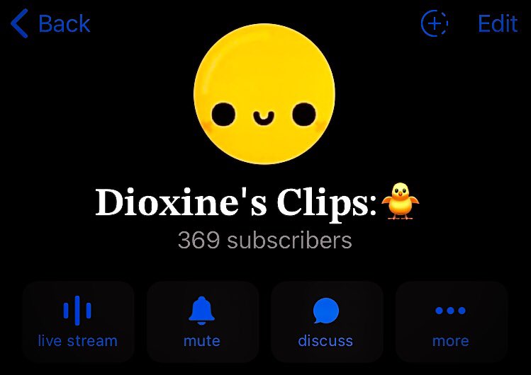 Hello Everyone, I just want to say Thank You for those people, who supported me and for people who raised me up!! and for 𝐃𝐢𝐨𝐱𝐢𝐧𝐞'𝐬 𝐂𝐥𝐢𝐩𝐬:🐥
t.me/+KpC95VhwhshiO…