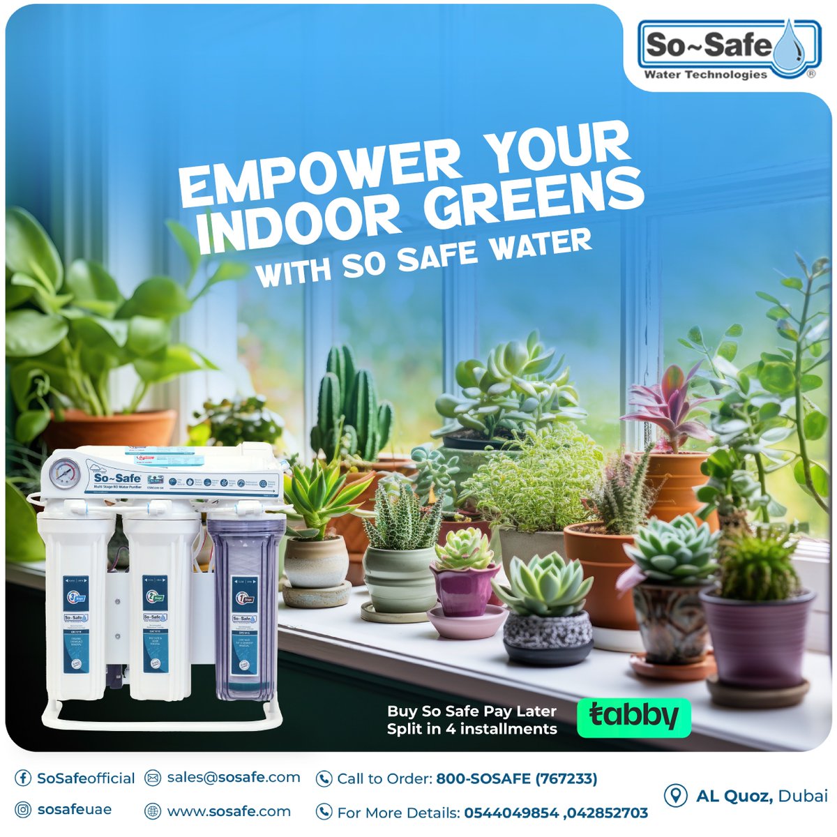 sosafeuae's tweet photo. Empower Your Indoor Greens with So Safe Water!
Why So Safe?
Advanced filtration technology
Healthy hydration for your indoor plants
For More Details:
800-SOSAFE (767233)
+971544049854
https://t.co/6OoLmleEMK
#IndoorGreens #PureWaterSolutions #SoSafeWater #HomeImprovement https://t.co/lQb3FAKm7t