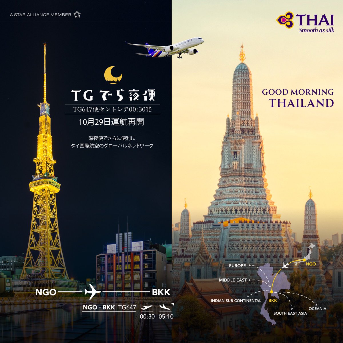 2024年も残り僅か🛫

今年は「タイが君を待っている。第2弾プーケット編」、TGでら夜便運航再開、「1泊4日弾丸女子旅ツアー」と色々お伝えして参りました‼️沢山の方々にご覧頂きありがとうございます♪2025年も引き続きどうぞよろしくお願いいたします✨