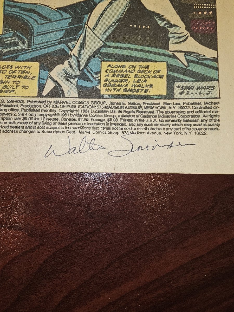 Ryan4Commish's tweet photo. @WalterSimonson Is this your signature? Found in a Star Wars book... https://t.co/VCaXxMuhF5